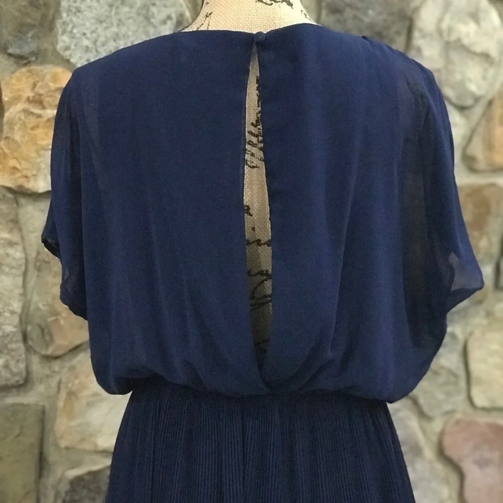 Lush blue pleated dress size M